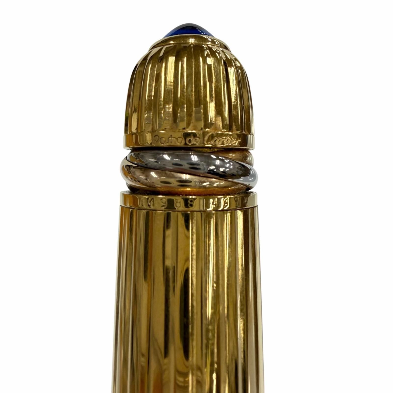 Cartier Vintage Pasha de Cartier 18k Blue Gemstone NIB Marble Pattern Fountain — view 8