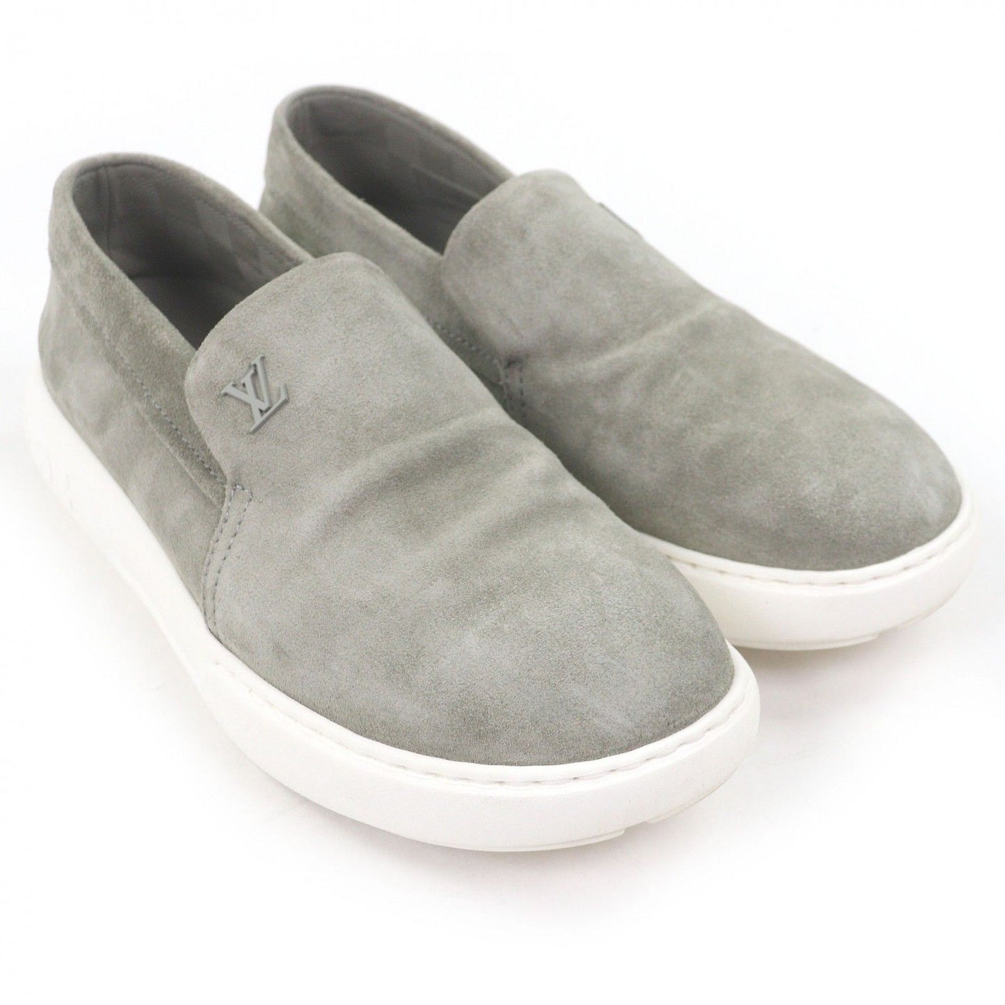 Louis Vuitton LV Pacific Line Suede Leather LV Logo Slip on Low Cut Sneakers — view 2