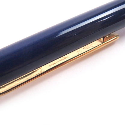 Cartier Vintage Must de Cartier Twist Ballpoint Pen Blue Gold Handwriting — view 7