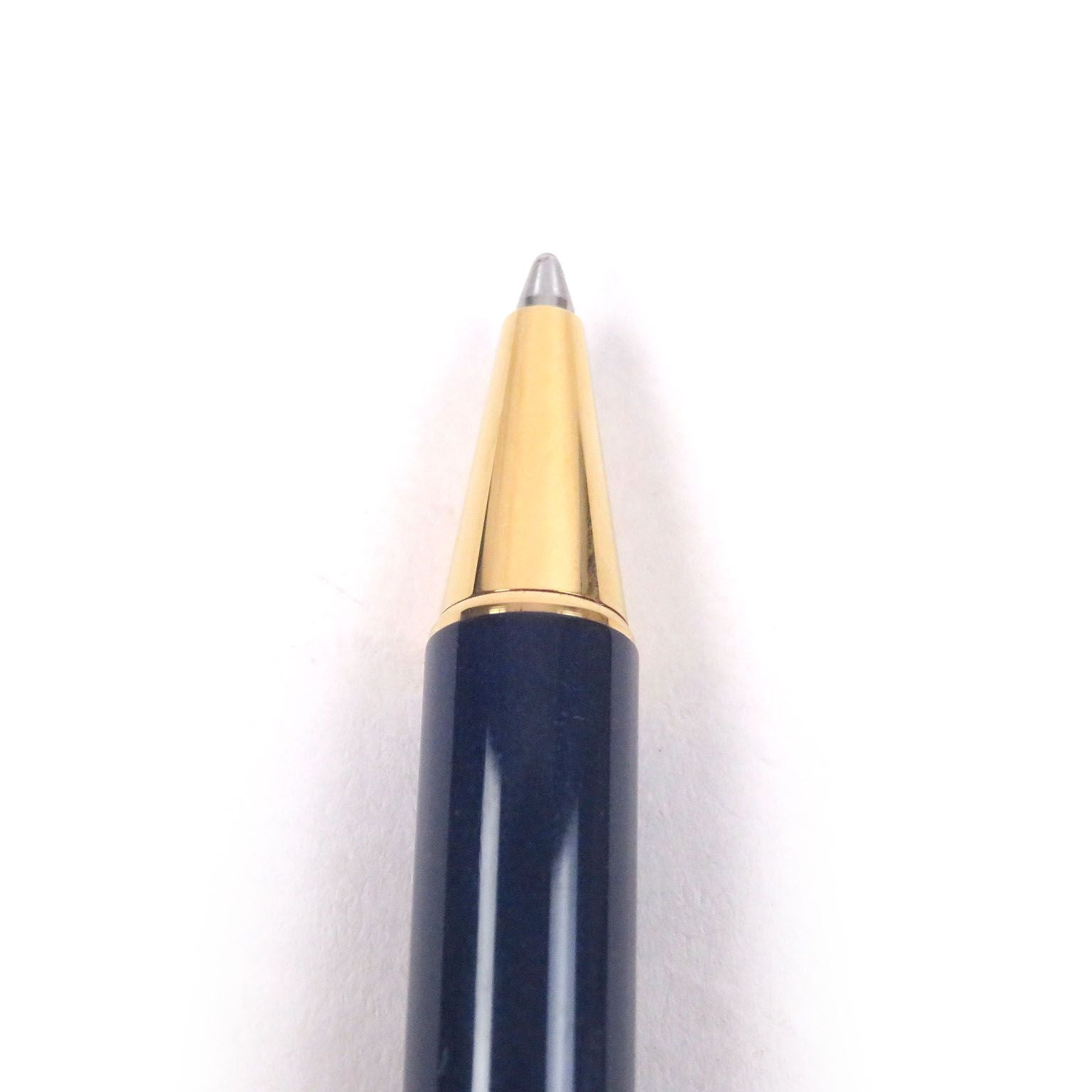 Cartier Vintage Must de Cartier Twist Ballpoint Pen Blue Gold Handwriting — view 5
