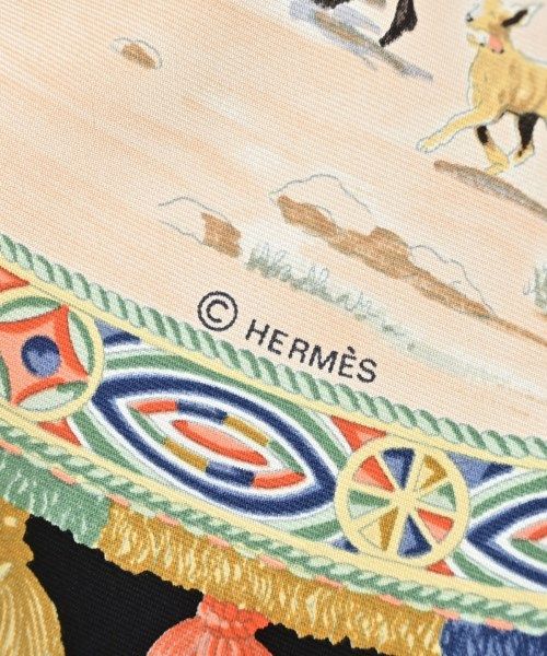 Hermes Scarf Beige — view 5