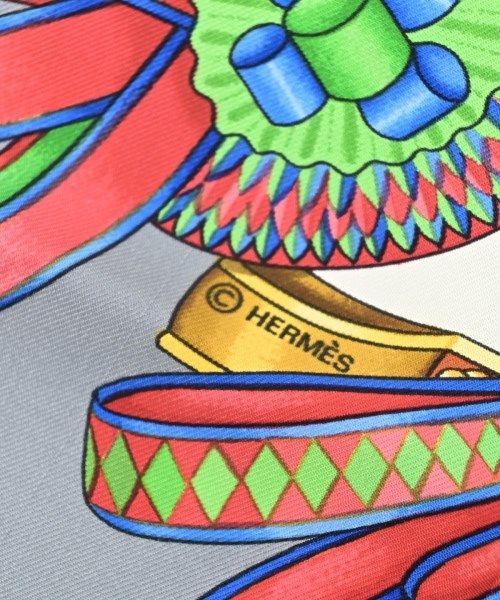 Hermes Bandana Scarf Gray — view 5