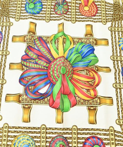 Hermes Bandana Scarf Gray — view 2