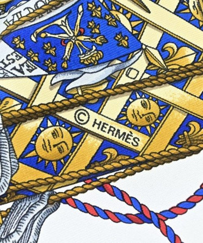 Hermes Bandana Scarf Blue — view 6