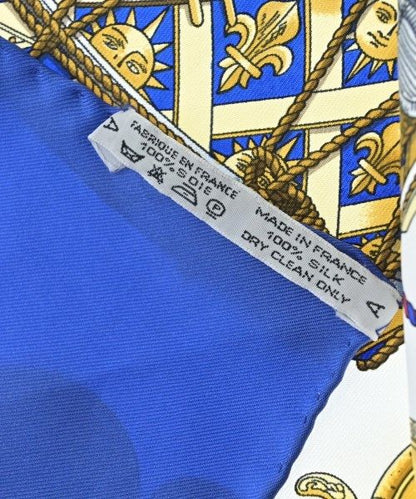 Hermes Bandana Scarf Blue — view 7