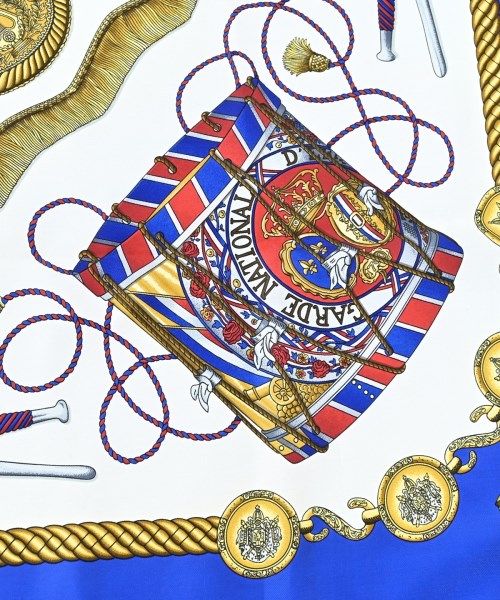 Hermes Bandana Scarf Blue — view 5