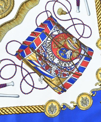 Hermes Bandana Scarf Blue — view 5