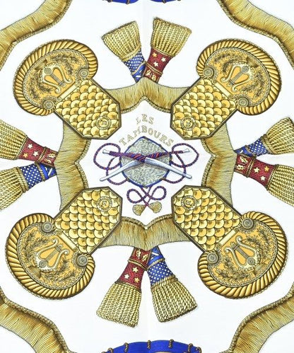 Hermes Bandana Scarf Blue — view 2
