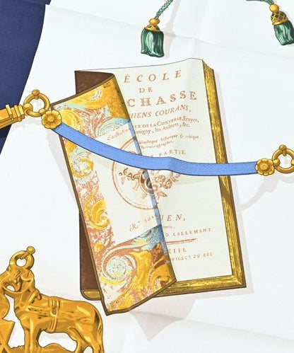Hermes Bandana Scarf Blue — view 3