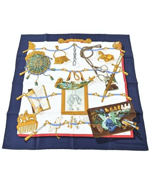 Hermes Bandana Scarf Blue