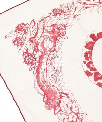 Hermes Bandana Scarf White — view 4