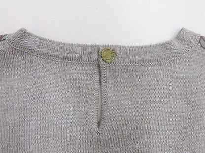 Hermes Twill Lane Long Sleeve Knit 36 Beige Top Silk Wool Soled Sweater — view 4