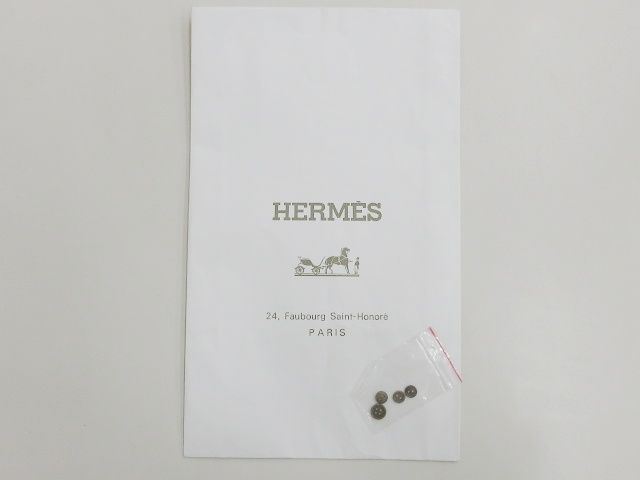 Hermes Long Sleeve Shirt Blouse Silk Paprop Carriage Brown 36 Top Soldo — view 7
