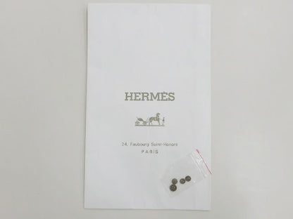 Hermes Long Sleeve Shirt Blouse Silk Paprop Carriage Brown 36 Top Soldo — view 7