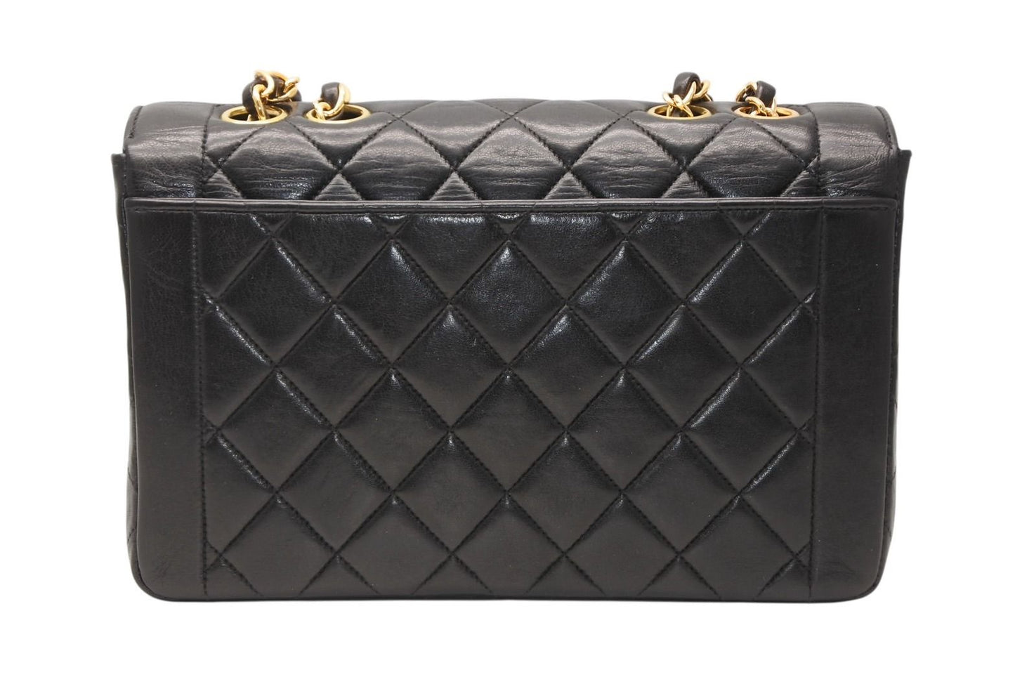 Chanel Chain Quilted 23 Shoulder Bag CC Logo Lambskin Black Gold — view 2