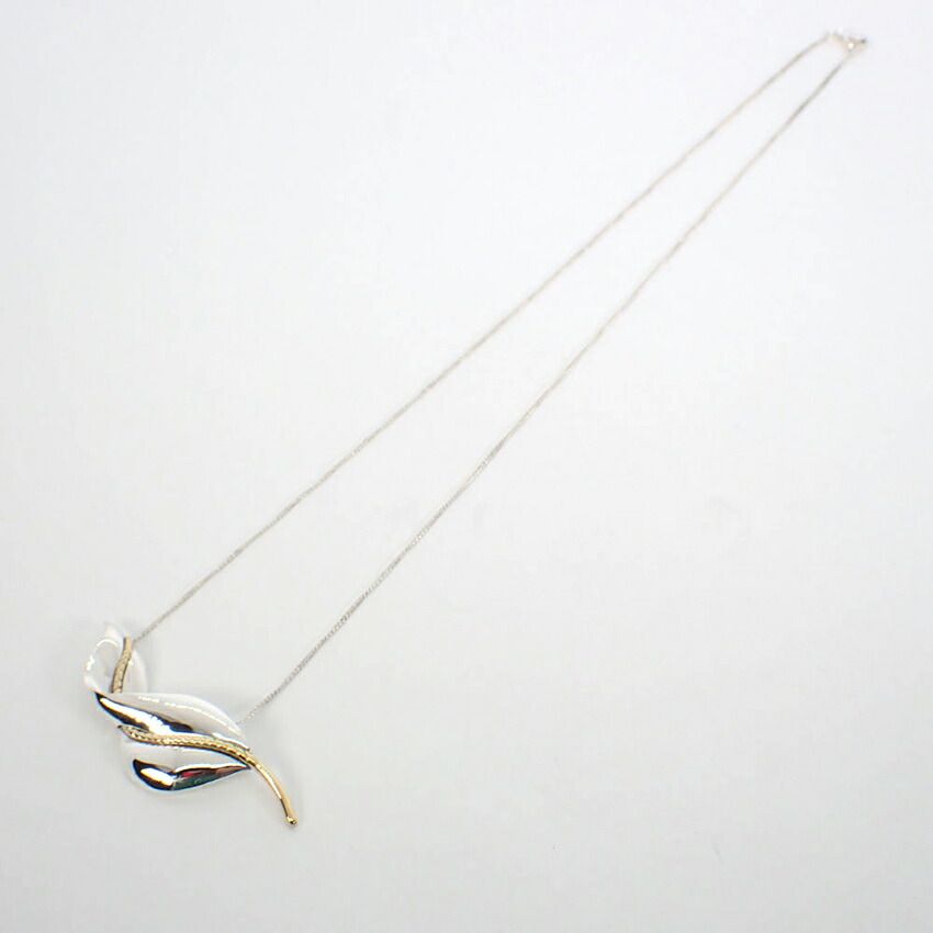 Tiffany & Co 925 750 Leaf Pendant Necklace — view 5