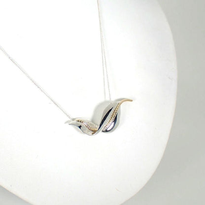 Tiffany & Co 925 750 Leaf Pendant Necklace — view 3