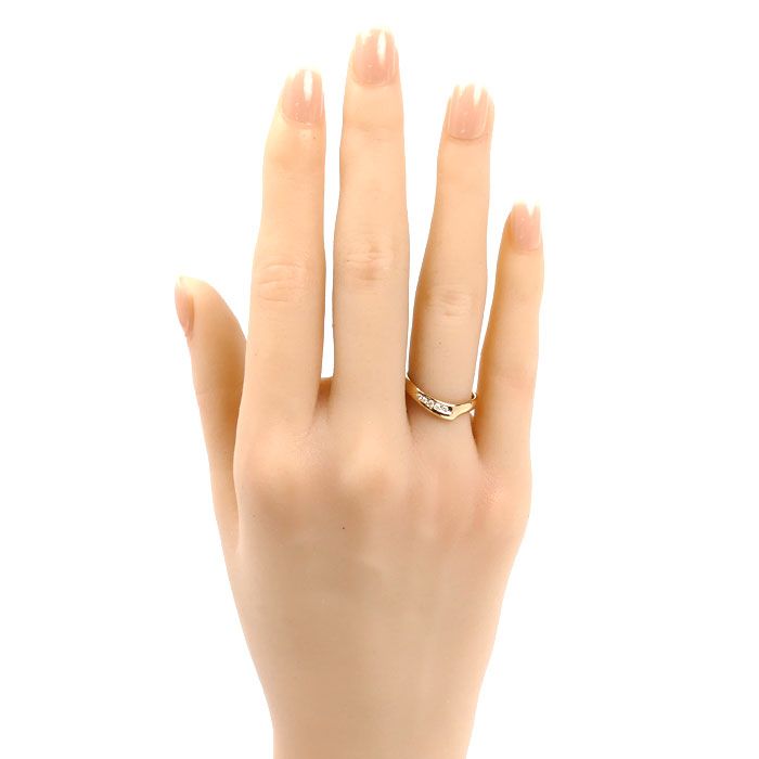 Tiffany & Co 18k Pink Gold Open Heart Band Earrings Ring Diamond No 9 — view 7