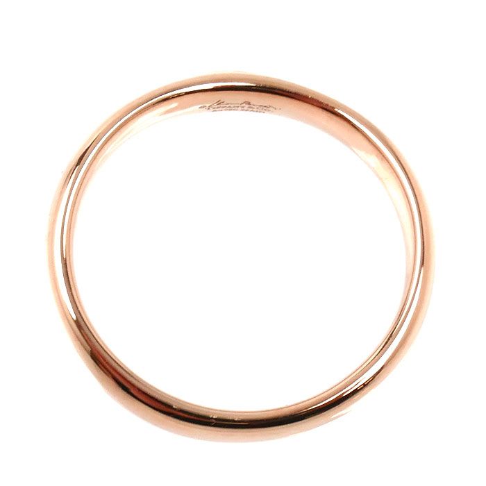 Tiffany & Co 18k Pink Gold Open Heart Band Earrings Ring Diamond No 9 — view 4