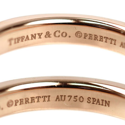 Tiffany & Co 18k Pink Gold Stacking Band Diamond Ring — view 5
