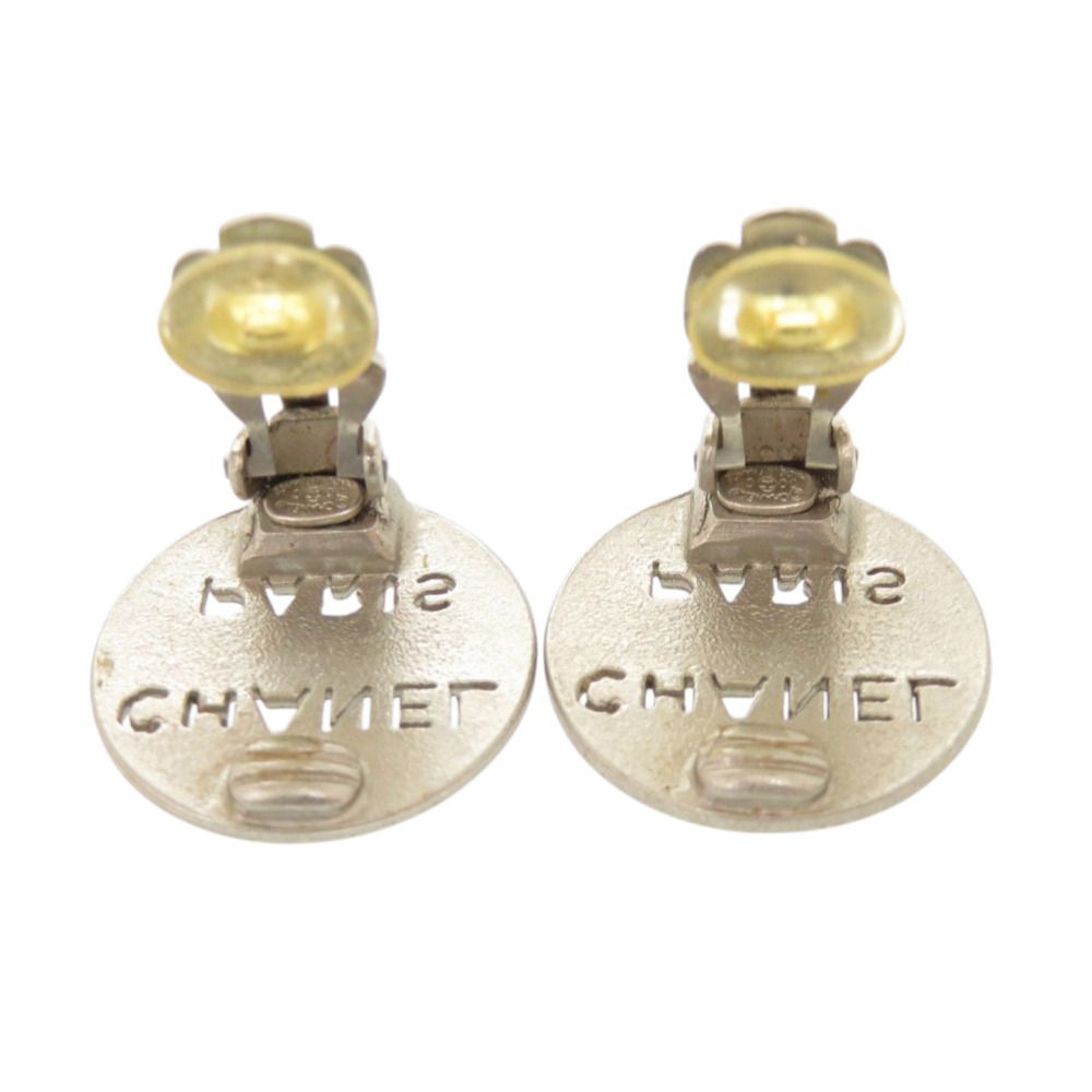 Chanel Logo 00 C Silver Earrings — view 3