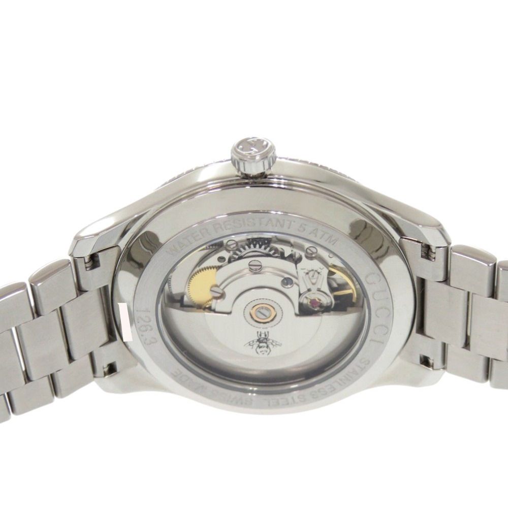 Gucci Eryx Date 126.3 Silver SS Automatic Watch — view 3