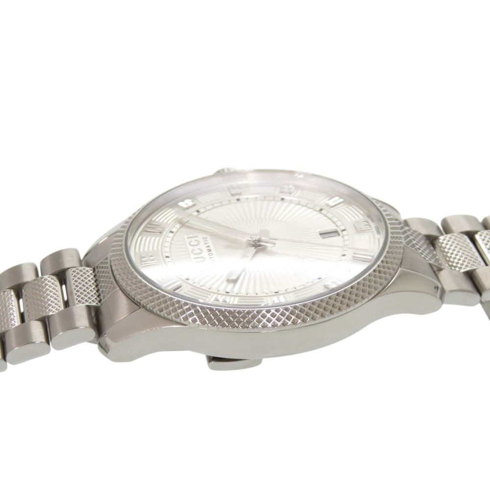 Gucci Eryx Date 126.3 Silver SS Automatic Watch — view 7