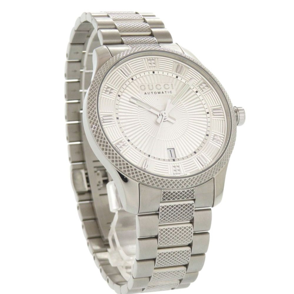 Gucci Eryx Date 126.3 Silver SS Automatic Watch — view 5
