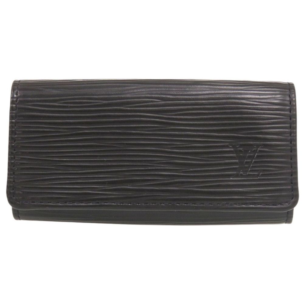 Louis Vuitton Multicles 4 Epi Noir Key Case Black Key Holder