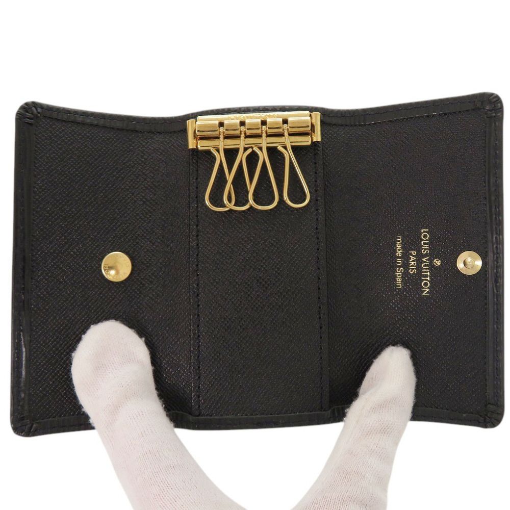 Louis Vuitton Multicles 4 Epi Noir Key Case Black Key Holder — view 4