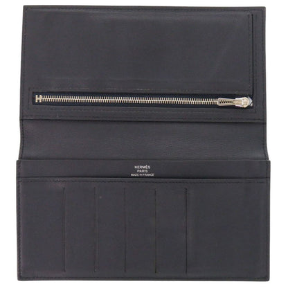 Hermes Citizen Twill Swift Blue Indigo Wallet — view 4
