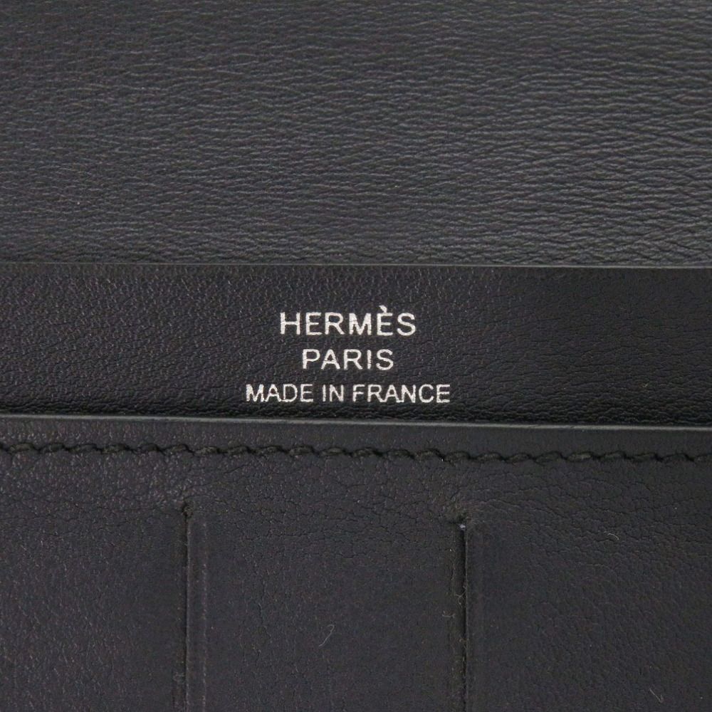 Hermes Citizen Twill Swift Blue Indigo Wallet — view 8