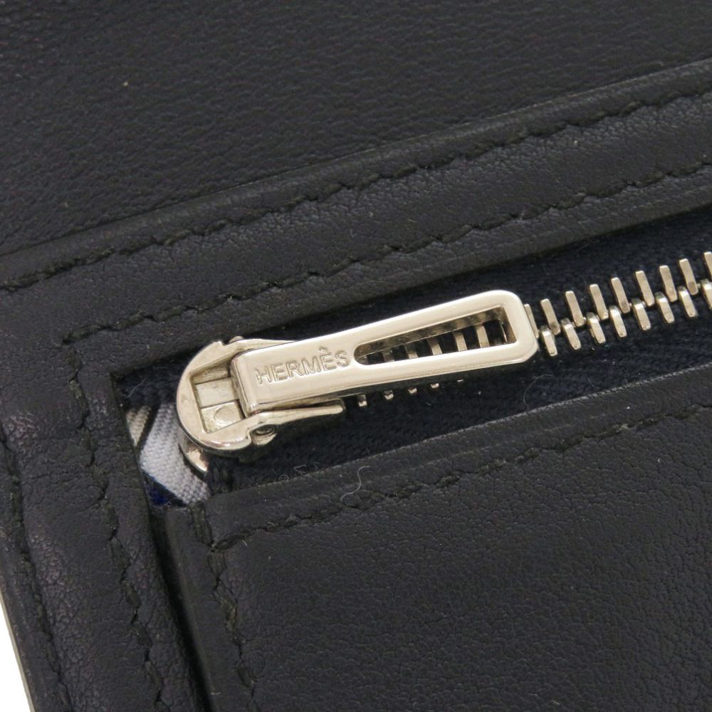 Hermes Citizen Twill Swift Blue Indigo Wallet — view 7