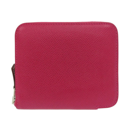 Hermes Azap Silk in Compact Silver Barenia Franboise Nata Pink Cream Coin Case — view 2