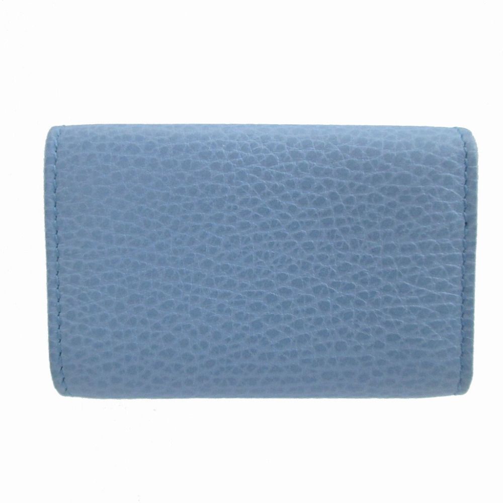 Gucci Swing Leather Light Blue 6 Row Key Case Key Holder — view 3