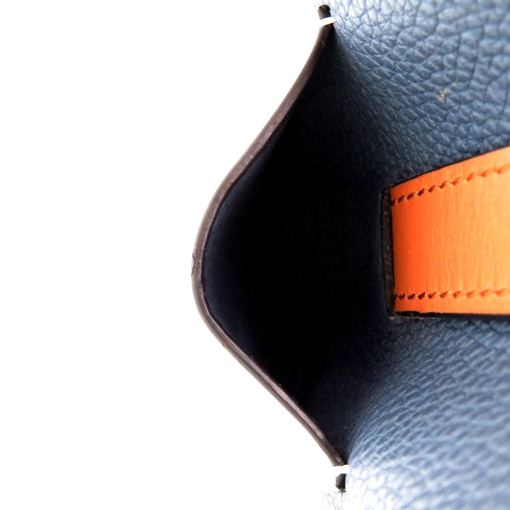 Loewe Gate Pocket Leather Shoulder Bag 124 12 Calf Blue — view 6