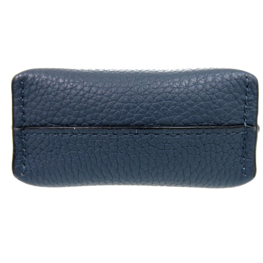 Loewe Gate Pocket Leather Shoulder Bag 124 12 Calf Blue — view 3