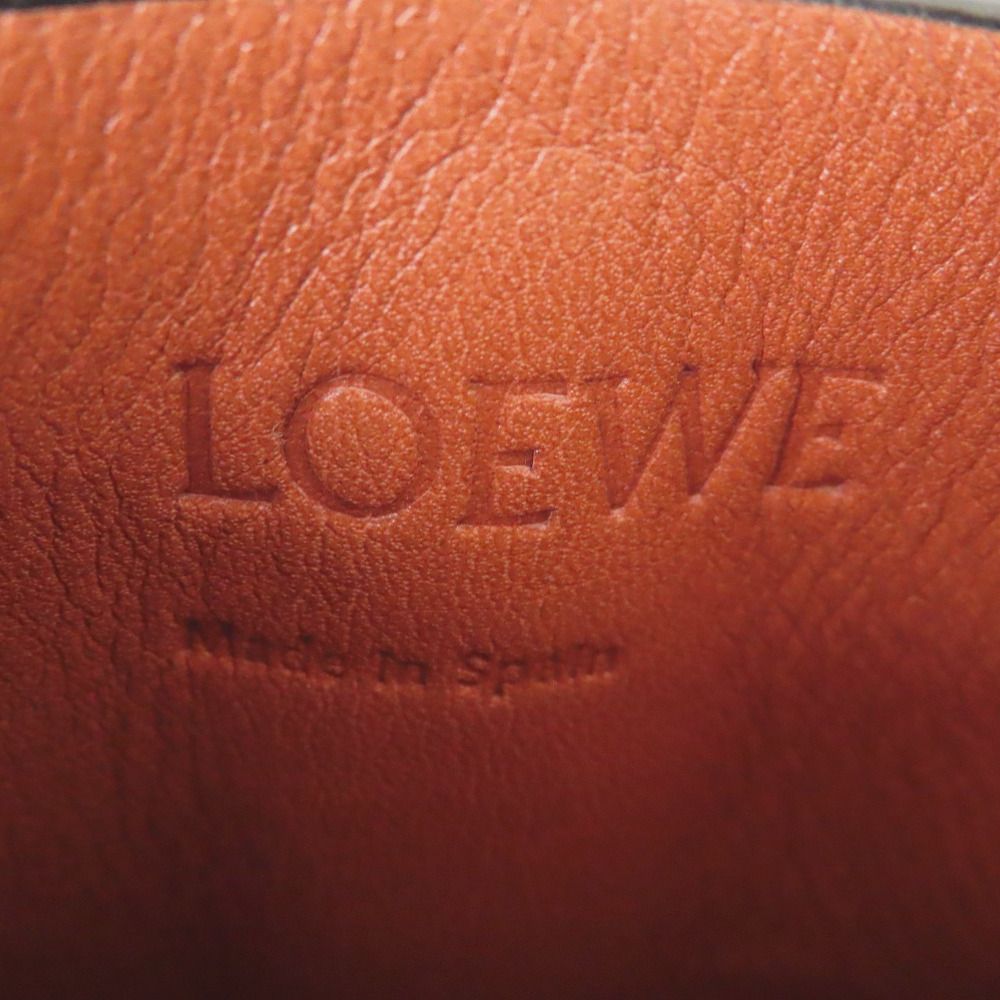 Loewe Gate Pocket Leather Shoulder Bag 124 12 Calf Blue — view 8
