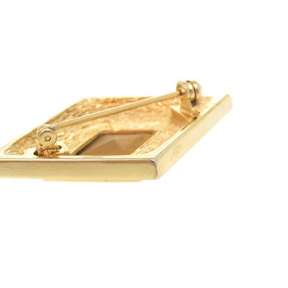 Dior Metal Line Stone Color Gold Brooch — view 8