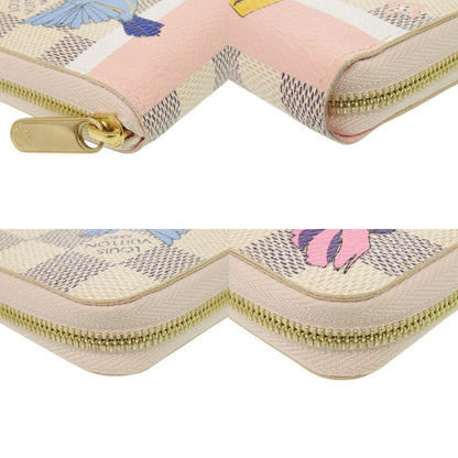 Louis Vuitton Zippy Coin Purse Damier Azur Bird Print Case Wallet — view 3