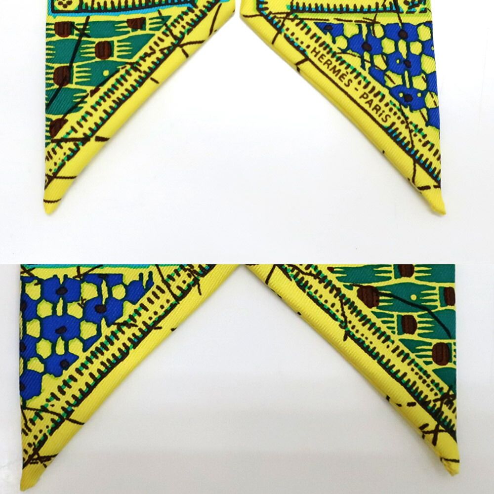 Hermes Heaven Twilly le Boubou Yellow Silk — view 7