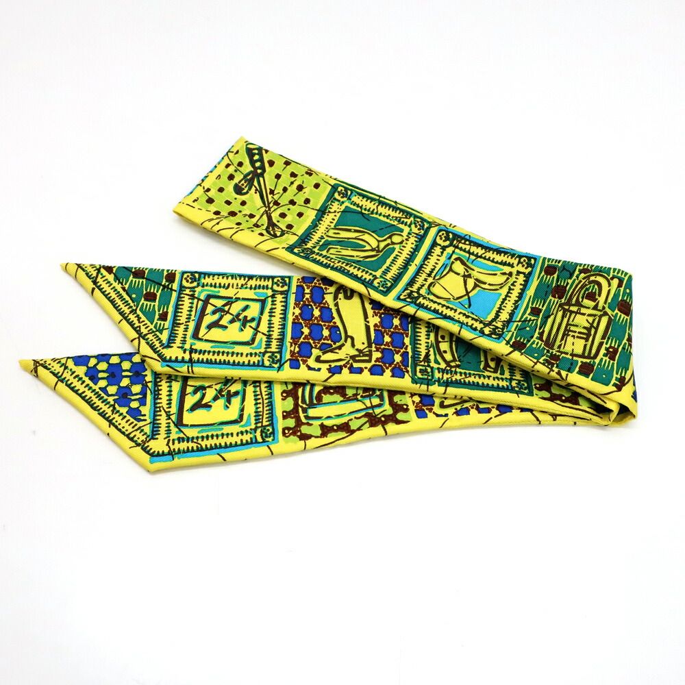 Hermes Heaven Twilly le Boubou Yellow Silk — view 4