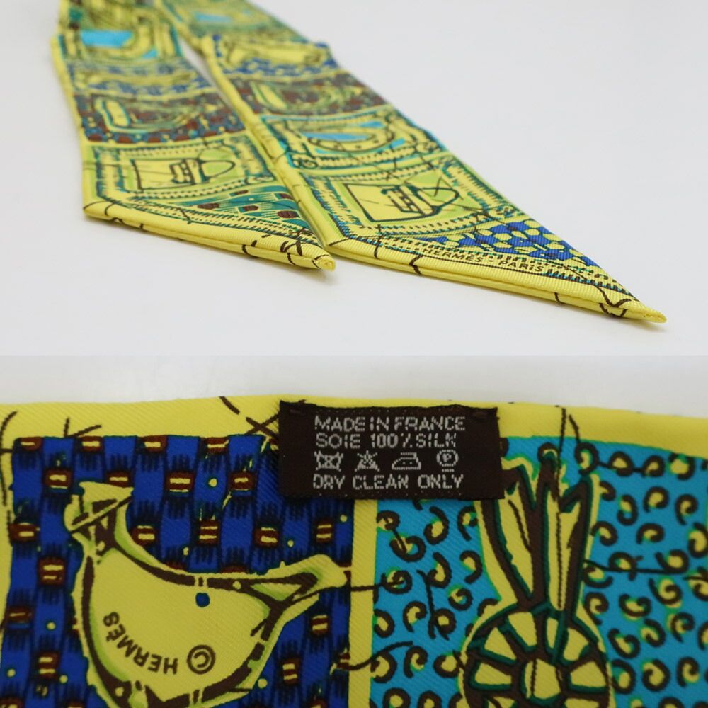 Hermes Heaven Twilly le Boubou Yellow Silk — view 8