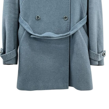 Max Mara Wool Coat Pcoat Blue 42 LL — view 4