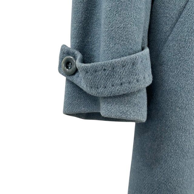 Max Mara Wool Coat Pcoat Blue 42 LL — view 6