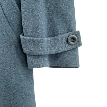 Max Mara Wool Coat Pcoat Blue 42 LL — view 5