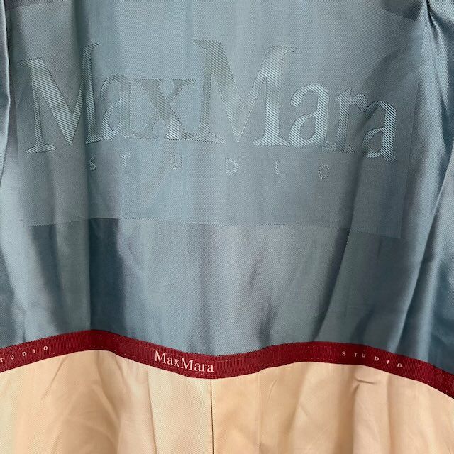 Max Mara Wool Coat Pcoat Blue 42 LL — view 8