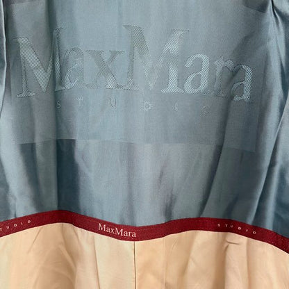 Max Mara Wool Coat Pcoat Blue 42 LL — view 8