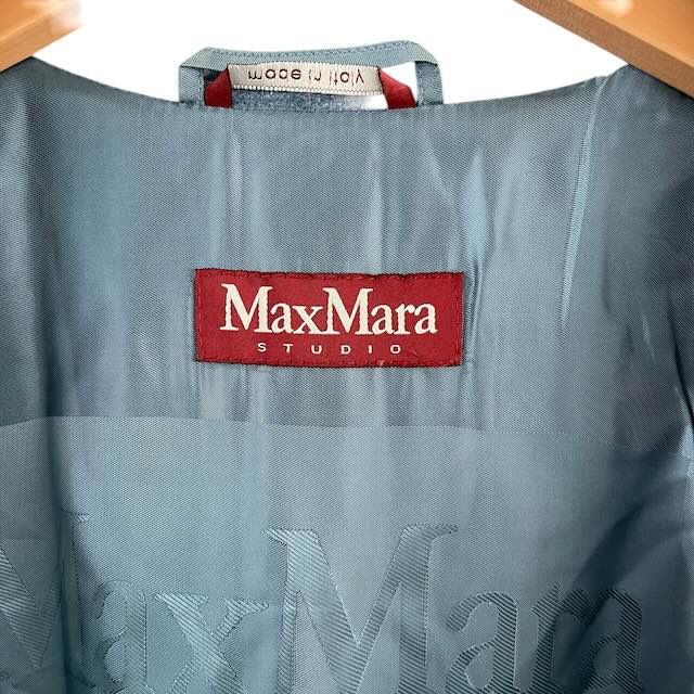 Max Mara Wool Coat Pcoat Blue 42 LL — view 9