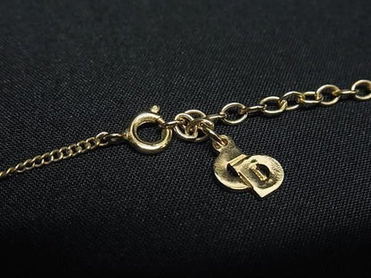 Dior Necklace Gold Metal Pearl — view 3